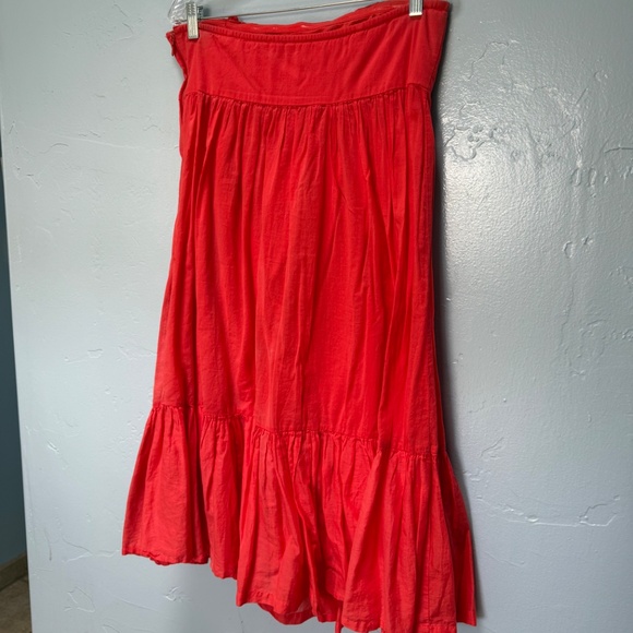 GAP Strapless Pom Pom Dress โ Coral (Size 10) - Picture 6 of 8